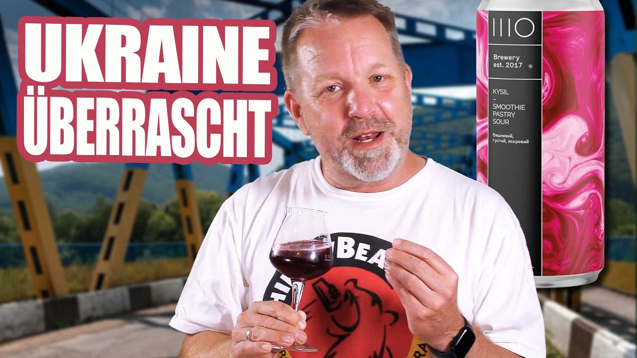 Krasse Farbe! Aber schmeckt dieses Ukraine-Bier? 🟡🔵
